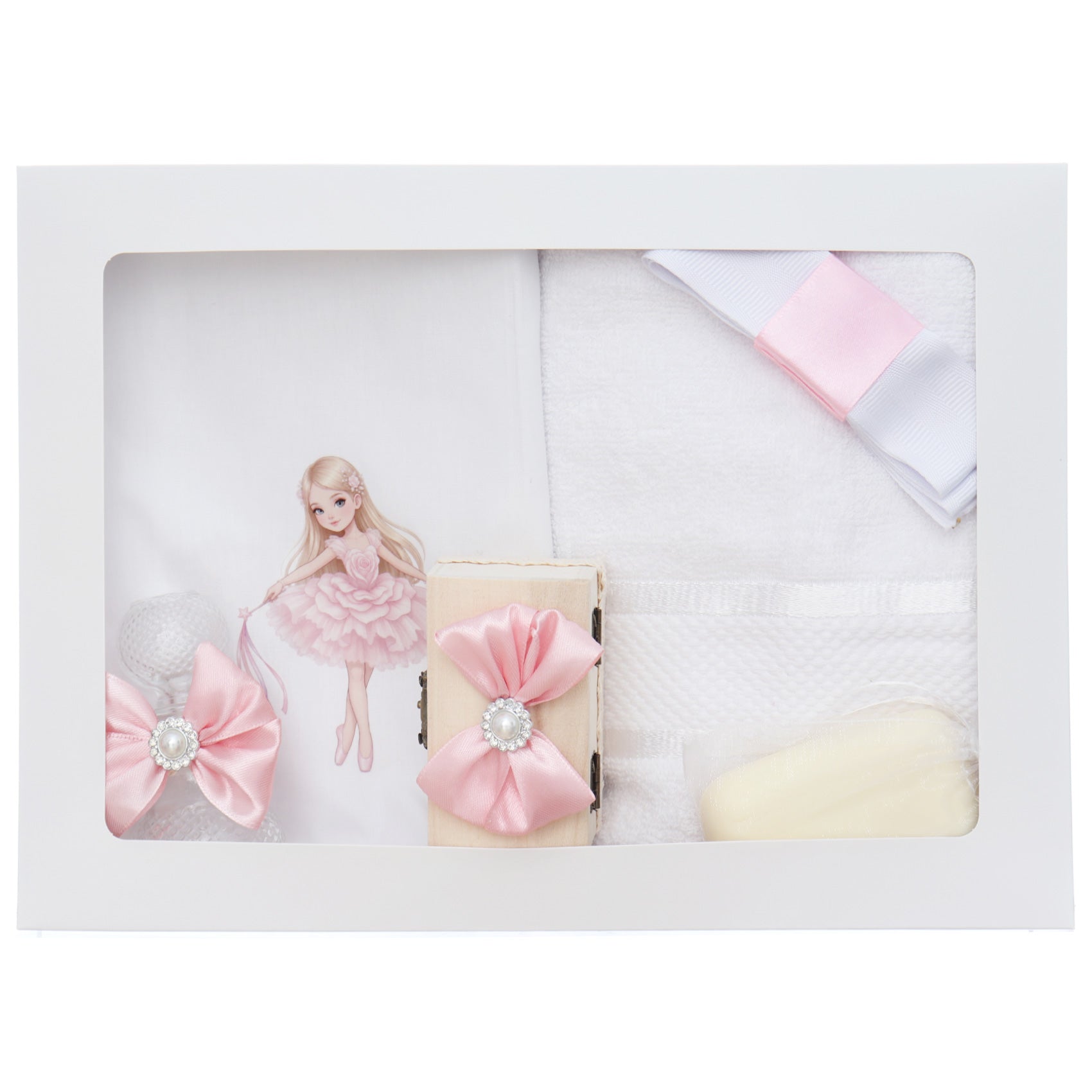 Set trusou botez fetita cu tematica balerina, 11 piese, Recostore® REC3533 - imagine 5