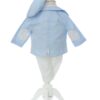 Trusou complet pentru botez de baieti, trusou simplu, lumanare cu "Radacini si aripi de la parinti", costum si pantofiori, bleu, 15 piese, Recostore®, REC2650 - imagine 4
