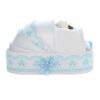 Trusou complet pentru botez de baieti, trusou simplu, lumanare cu "Radacini si aripi de la parinti", costum si pantofiori, bleu, 15 piese, Recostore®, REC2650 - imagine 11
