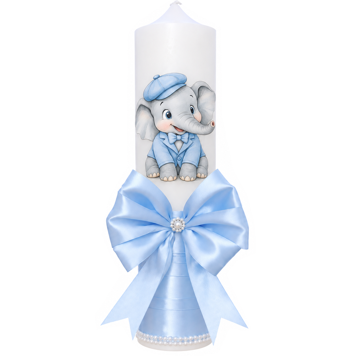 Set trusou pentru botez cu elefant bleu, 14 piese, Recostore® REC3527 - imagine 7