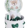Trusou pentru botez de baieti, Model cu Ursulet, verde inchis, 8 piese, Recostore®, REC2625 - imagine 3