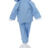 Costumas elegant cu inchidere in 4 nasturi pentru botez baietel, bleu, 5 piese, Recostore® REC3536 - imagine 6