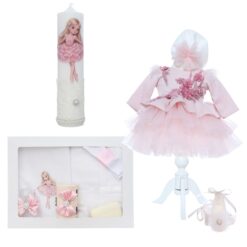 Set trusou botez fetita cu tematica balerina, 11 piese, Recostore® REC3533